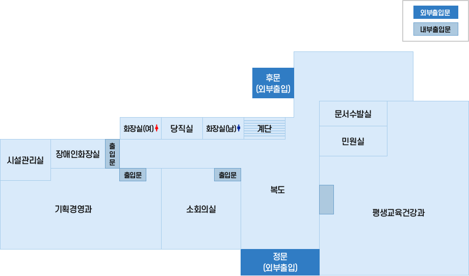 수원교육지원청 청사 1층 이미지