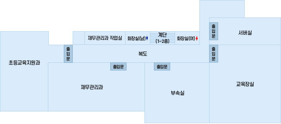 수원교육지원청 청사 2층 이미지